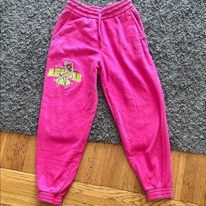 Adidas Originals x Disney Bambi Graphic Joggers in Real Magenta Size Small